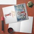 thumbnail image 4 of Merry Christmas Devon Rex Enjoys Catmas Winter Xmas Holiday 7x5in Folded Greeting Card Cat Lover Kitten Owner Gifts Single Note Card with Envelope - 02022, 4 of 5
