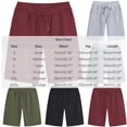 thumbnail image 3 of LEKWK Sweat Shorts for Men Elastic Waist Drawstring Lounge Shorts with Pockets Soft Beach Holiday Relaxed Straight Leg Casual Bermuda Shorts Gym Daily Bottoms Wine XL, 3 of 3