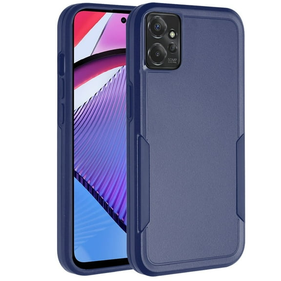 For Motorola Moto G Power 5G 2023 Heavy Duty Shockproof Dual Layer Drop Protection Hybrid Rugged Rubber Armor Cover ,Xpm Phone Case [ Blue ]