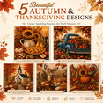 thumbnail image 2 of 3D Pearl Autumn & Thanksgiving Diamond Art Kit, Autumn Pearl Painting Kit with Frame, DIY Fall Harvest Pearl Art Craft for Adults, Seasonal Wall Decor & Party Gift, 2 of 6
