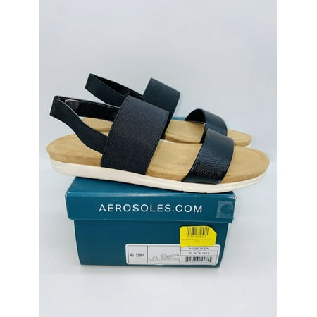 erosoles Women's Hoboken Sandal - Black US 6.5M