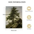 thumbnail image 2 of JEUXUS Farmhouse Landscape Forest Pictures Bedroom - Art Deco Wall Art for Kitchen - Art Prints- Rustic Vintage Decor for Living Room - Antique French Poster - Green Forest Pine Tree Mountain Moody, 2 of 5
