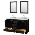 thumbnail image 2 of Wyndham Collection WCS202060DWBCMUNOM24 Deborah 60" Free Standing Double Vanity Set -, 2 of 7