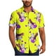 thumbnail image 2 of Blusa y camisa de manga corta con cuello vuelto para hombre, blusa informal de moda con botones estampados, blusa de manga corta con cuello vuelto, blusa de poliéster para hombre, 2 of 6