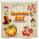 thumbnail image 1 of ABPHQTO Cortina de ducha de baño de tela de poliéster con frutas de setas de calabaza de acción de gracias en temporada de cosecha 160x180 cm, 1 of 1