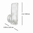 thumbnail image 3 of Simple Living Solution's Max Pro Sticky Hooks 12-Count Seasonal Light Strand Adhesive Plastic Clips - Clear, 3 of 8