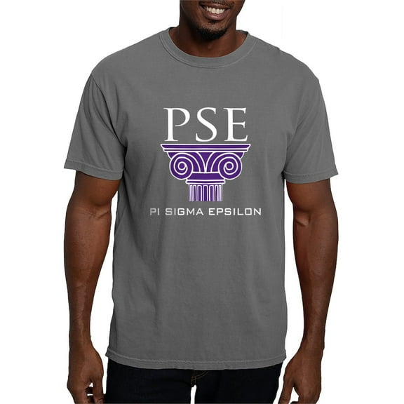 CafePress - Pi Sigma Epsilon Pillar Logo T Shirt - Mens Comfort Colors Shirt