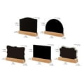 thumbnail image 5 of 10Pcs Small Chalkboard Signs with Stand Small Wood Blackboards for for Wedding Message Board Place Cards Table Number, 5 of 21