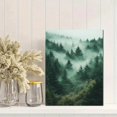 thumbnail image 2 of Qisvanset 12x16 Inch Foggy Forest Landscape Canvas Wall Art, Tree Nature Horizontal Home Wall Decor, 2 of 5