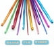 thumbnail image 4 of 12 Uds. Ganchos de ganchillo de aluminio multicolores agujas de tejer de hilo de 2mm a 8mm, 4 of 5