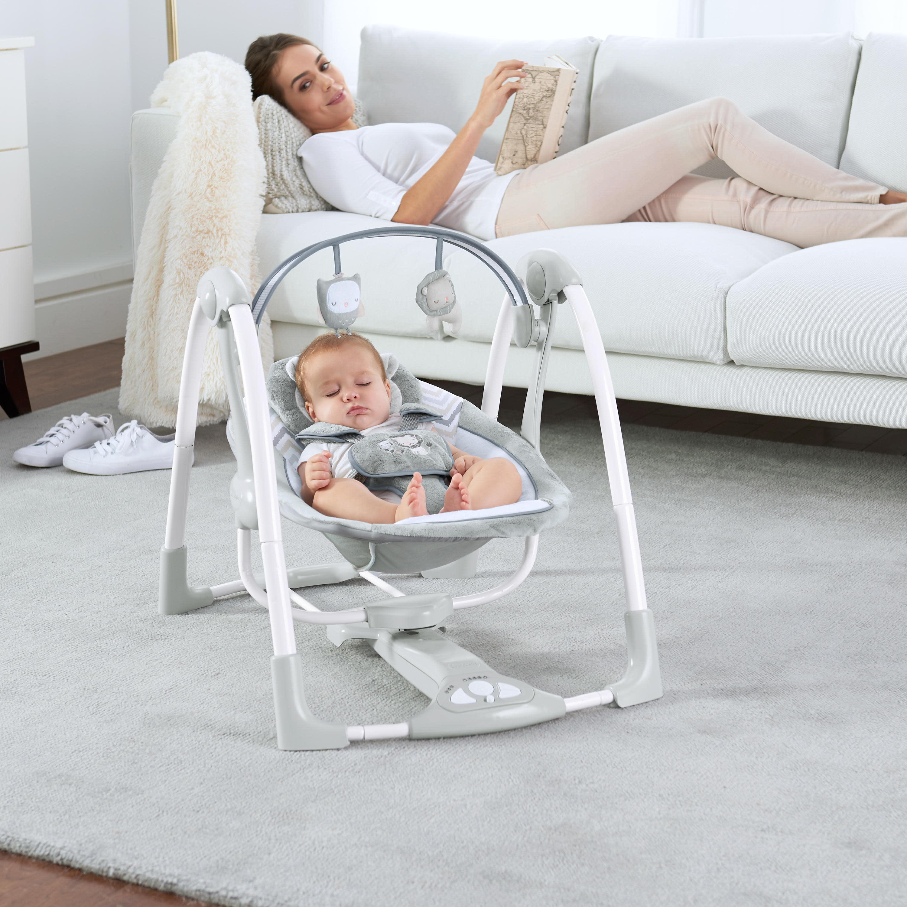 ingenuity power adapt portable swing walmart