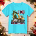 thumbnail image 4 of sdbrld Christmas Shirts for Kids Boys Merry Christmas T-Shirts Short Sleeve Holiday Tee Xmas Gift Tops Sky Blue Sizes 7-8 Years, 4 of 5