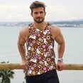 thumbnail image 5 of Rocae Flower Bunny for Men's Workout Tank Top Men's Running Tank Top Dry Fit Athletic Workout Tank TopsSmall, 5 of 9