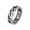 Antique Silver, variant on Men's Women's Stainless Steel Solid Chain Link Band Statement Ring Gothic 7MM Wide Pinky Ring Black Size 7