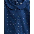 thumbnail image 2 of Wonder Nation Baby Girls Collared Bodysuit with Long Sleeves, Sizes 0-24 Months, 2 of 3