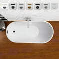 thumbnail image 2 of Vanity Art 55" x 28" Acrylic Freestanding Bathtub, 2 of 7