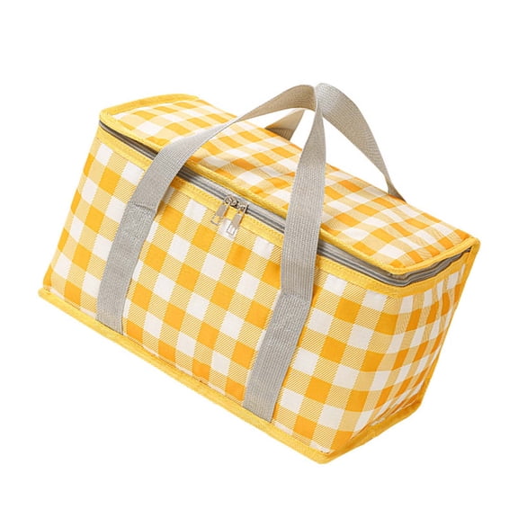Reusable Beach Coolers Bag Insulated Picnics Basket Coolers Bag Drink Carriers Insulated Bags for Camping Meal Delivery