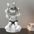 thumbnail image 6 of TISHITA Astronaut Figurine Modern Statue, Creative Collectible Resin Astronaut Sculpture Desktop Ornament for Living Room Office Desk B, 6 of 8