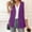 *Purple, variant on ClodeEU Women's Blazer Vest , Sleeveless Cardigans With Pockets ,Business Coat Vest Red,Womens Plus S