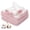 white with pink trim, variant on KABOER 20 Pcs Muslin Baby Washcloths, Cotton 6-Layer Wash Cloths for Sensitive Skin, 12"x12" Large, Ultra Soft and Absorbent Infant Essentials for Newborn and Toddlers, White with Pink/Blue Trim