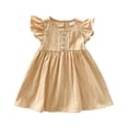 thumbnail image 1 of Felwors Robe Princesse Sans Manches en Coton Imprimé Printemps Été pour Filles Tout-Petits, 1 of 4