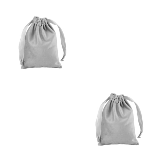 Bolsas de regalo para dulces Wosthever ecológicas y prácticas color gris 2Conjunto