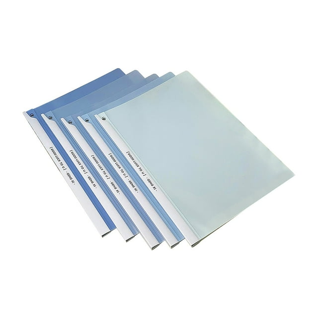 IMENGL Clearance! 5Pack A4 Clear Front Report Covers Plastic Presentation Folders Resume Portfolio Folder Paper Swivel Sliding Bar File Folder for Presentation Document and School Use One Size Multi