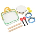 thumbnail image 2 of Juego de instrumentos musicales para niños, agitador de huevos, tambor de mano, agitador de Rumba, sonajero, cascabel de mano, palo rítmico, Kit para niños, 2 of 8