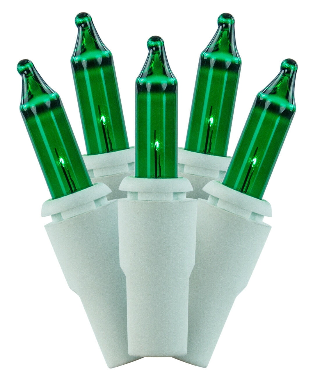 140 Green Chaser Christmas Lights with White Wire Chaser Christmas Lights