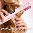thumbnail image 4 of 2-in-1 Airflow Curling Iron Flat Iron, Hair Straightener & Curler, 1 inch Curling Wand with 20 Million Negative Ions, 5 Temp Settings, Dual Voltage for Travel, 4 of 9