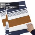 thumbnail image 6 of Bohemian Tribal Stripes Placemats Set of 6,Wipeable Washable Table Mats for Dining Tables, Brown Blue Lines Place Mats for Kitchen Event Party Tabletop Decor, 6 of 9