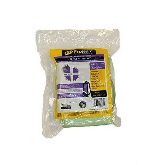 Compatible with ProTeam Bag Paper Aggresor Aviation Vac 10 Pack 6 Qt (PV-100431)