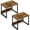 Rustic Brown, variant on Desktop Printer Stand 2 Pack Printer Stand with Storage for Desk, Shelf Organzier for Home/Office Printer Riser Under Desk Small Table for Fax Machine Scanner(Rustic Brown)