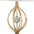 thumbnail image 3 of Benjara BM229462 Lampe de Table en Métal avec Base Ouverte Incurvée & Orb&44; Or, 3 of 5
