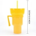 thumbnail image 2 of Bohorizon Snack and Drink Combo Cup Stadium Tumbler Snackeez Cup (Yellow), 2 of 5