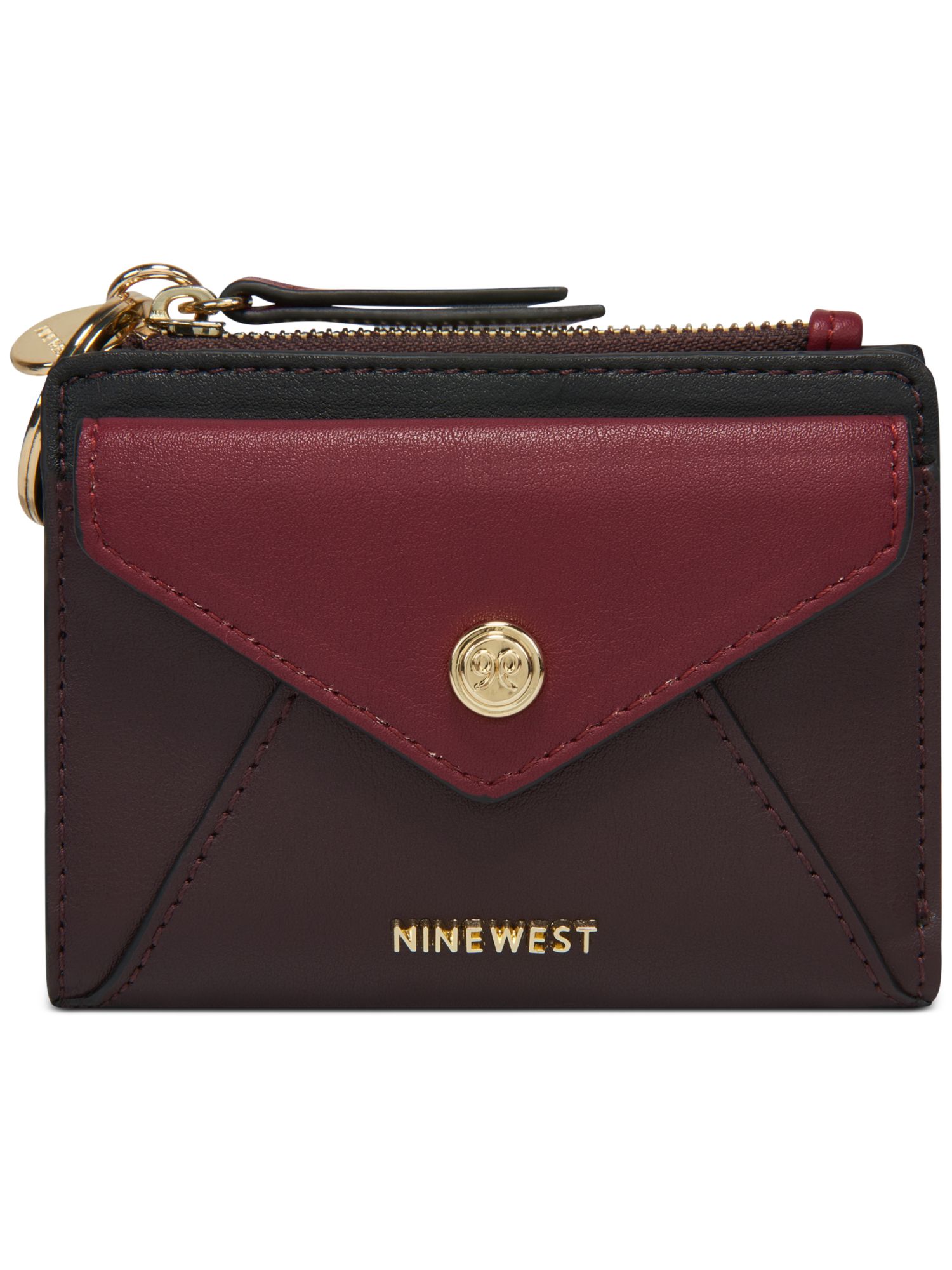 nine west brown wallet