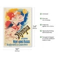thumbnail image 2 of Olympia Music Hall Paris France - formally known as the Montagnes Russes - Vintage French Advertising Poster by Jules Chéret c.1898 - Master Art Print 10in x 14in, 2 of 4