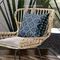 thumbnail image 3 of Mughal Art Indoor/Outdoor Pillow in Indigo Green Red 20x20, 3 of 5