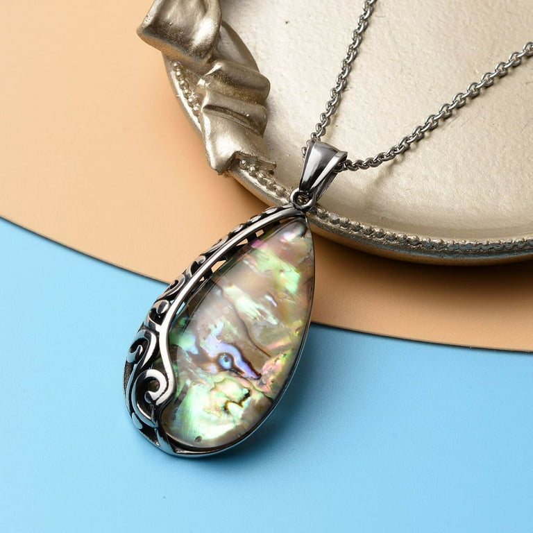 Abalone shell deals pendant necklace