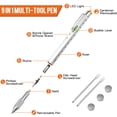 thumbnail image 2 of Bolígrafo multiherramienta SAPGIF 9 en 1, luz LED, regla, lápiz capacitivo, 2 of 7