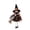 Black, variant on Kitchen Witch Doll Silk 7.87 Inch - Hangable Ornament & Holiday Decoration for Haunted House & Kitchen Wall