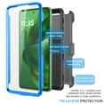 thumbnail image 5 of Ebizware Motorola Moto G Power 5G 2025 XT2515 Case with [Built-in Screen Protector] and Holster Belt Clip, Military Grade Heavy Duty Kickstand Phone Case Cover for Moto G Power 5G 2025 - Blue, 5 of 10