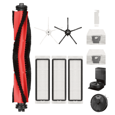 9Pcs Replacement Parts Accessories Kit,Compatible with Roborock Q5  Q5 Plus Robot Vacuum,1 Main Brush 2 Side Brush 3 Hepa Filters 2 Vacuum Bags 1 Cleaning Brush