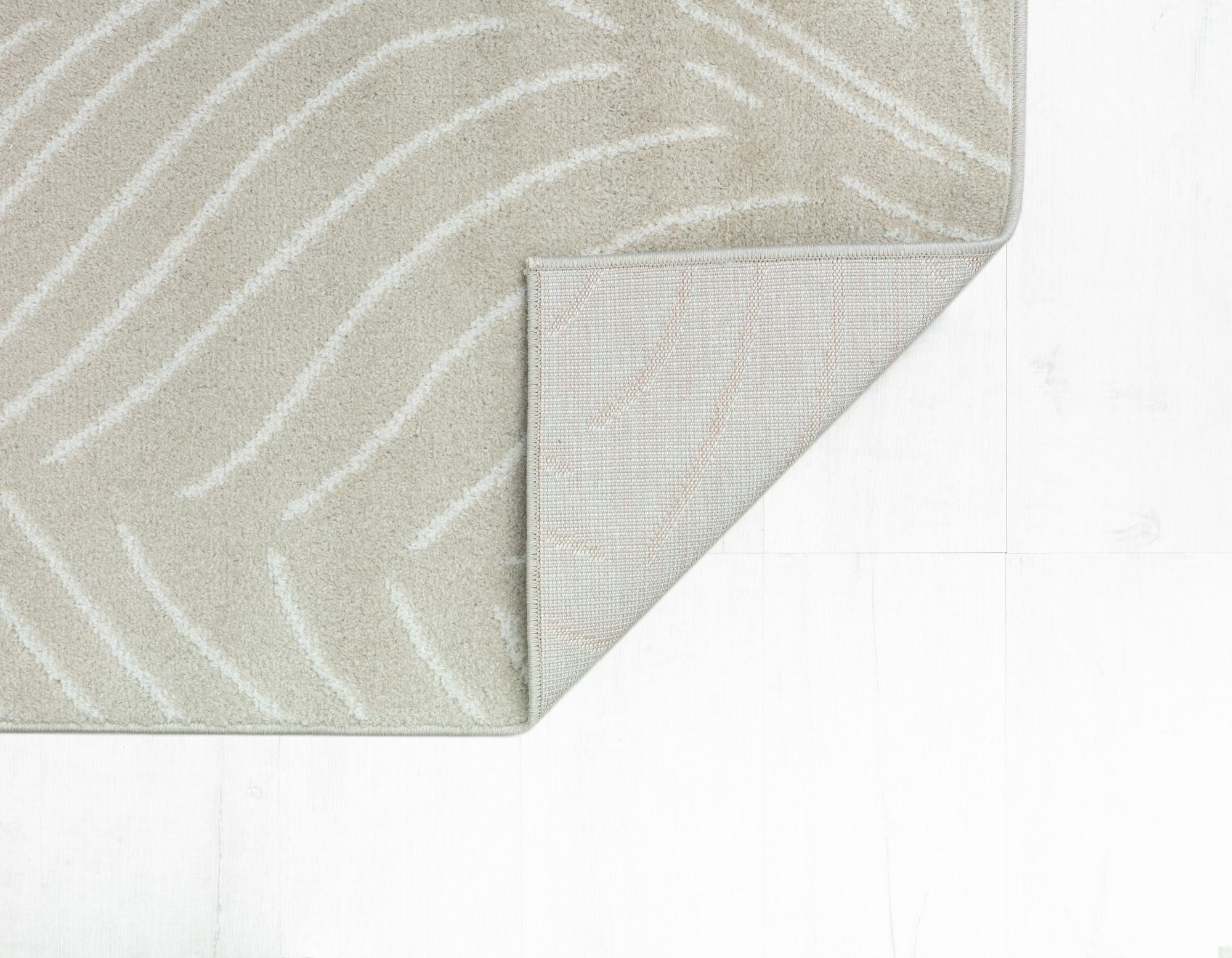 Mason Brooks Azure AZ25B Palm Cream Geometric Contemporary Tan Area Rug, 8'3" X 10'0"