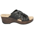 thumbnail image 2 of Easy Works by Easy Street Womens Rosanna Faux Leather Open Toe Wedge Sandals, 2 of 5