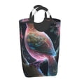 thumbnail image 2 of KLL Bird 3 Laundry Hamper,Large Canvas Fabric Lightweight Storage Basket Toy Organizer Dirty Clothes Collapsible Waterproof, 2 of 6