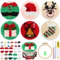 thumbnail image 1 of Set de posavasos Yaomiao Christmas con forma de punzón, 6 unidades, con herramientas, 1 of 7