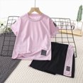 thumbnail image 2 of kpoplk Baby Boys & Toddler Boys 2Pcs Matching Clothes Summer Outfits Short Sleeve T-Shirt and Shorts Dinosaur Pattern(Purple,8-9 Y), 2 of 4