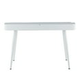 thumbnail image 4 of Harvey Contemporary Office Desk In White Steel And White And Natural Wood With White Accents, 4 of 7