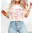 thumbnail image 2 of Girl Mama Shirt, Coquette Girl Mama Tshirt, Girl Mama Mothers Day Gift, Shirt for Mom of Girls, Coquette Bow Mama Tshirts, 2 of 6